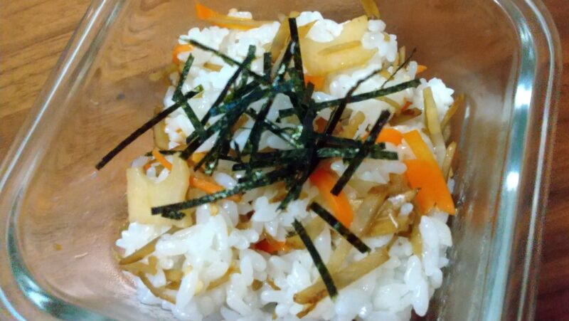きんぴらの混ぜご飯