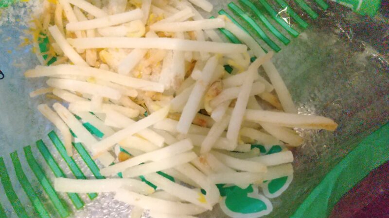 冷凍しておいたもやし