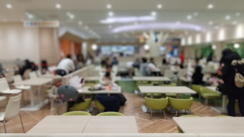 フードコート　15時30分頃の様子