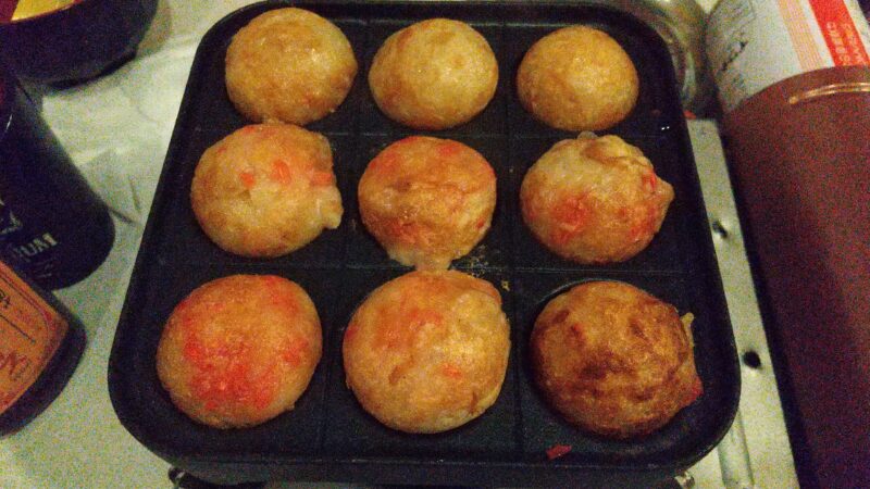 完成したたこ焼き