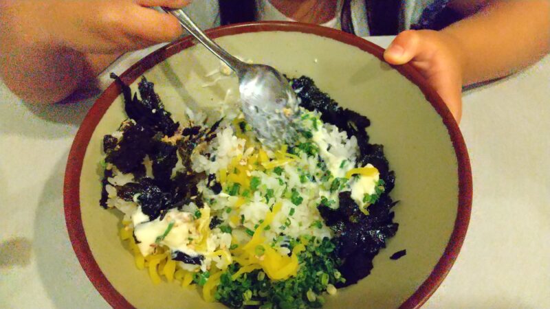 自分で混ぜ混ぜ